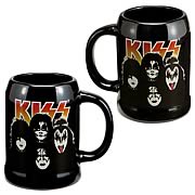 KISS Band Member Faces Ceramic Stein